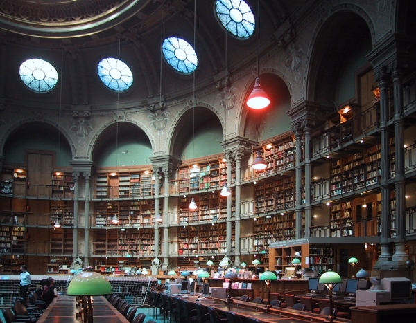 프랑스 국립도서관 열람실