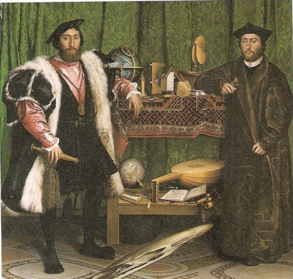 ‘대사들’-1533년, 패널에 유채, 207x209, 런던 내셔널 갤러리 소장.