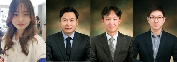 (왼쪽부터)이원우 박사 과정 학생, 이호진 교수, 박창근 교수, 홍순기 교수