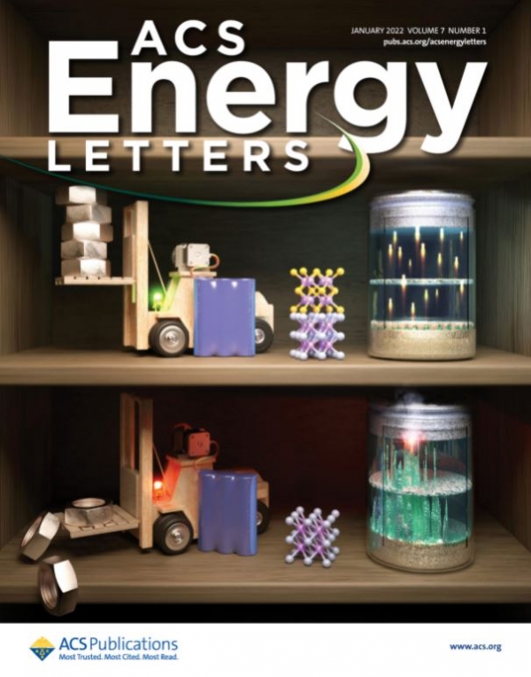전기화학 분야 학술 권위지 「ACS Energy Letters」의 논문 표지