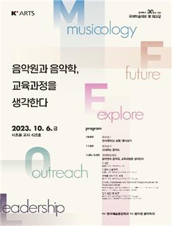 한국예술종합학교 음악원 개원 30주년 기념  음악학과 국제학술대회 및 워크샵