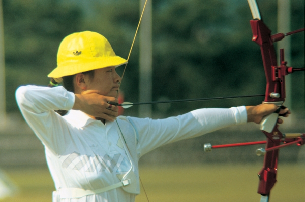 1986 서울 아시안게임에 출전한 김진호 교수. 그는 이 대회 3관왕을 끝으로 선수생활을 마감했다. 사진=대한체육회