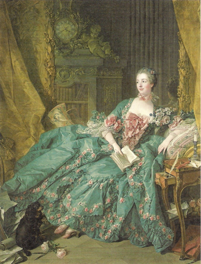 '마담 퐁파두르'-1775년, 종이에 파스텔, 1700x1280, 파리 루브르 박물관 소장 .