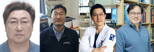 (왼쪽부터) 김병훈 교수, 안상건 교수, 유재식 교수, 최한철 교수. 사진=조선대