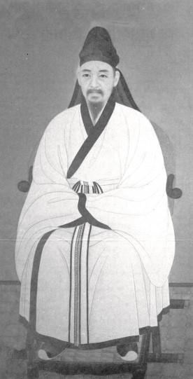 1965년 김은호가 그린 율곡 이이의 초상화. 사진=위키피디아