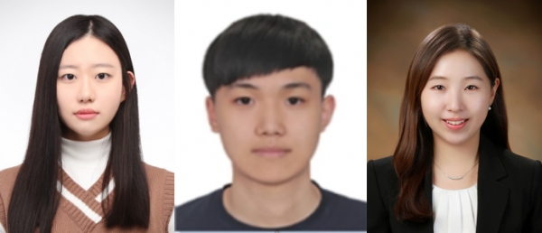 (좌측부터) 숭실대 계효선, 김미르 석사과정, 권민혜 교수