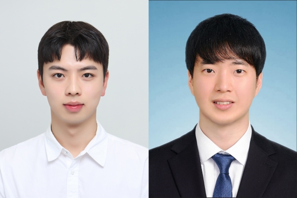 (왼쪽부터)숭실대 기계공학부 이인효 학부생, 김준철 석사생