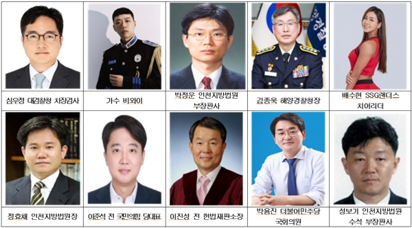 2023년 인천대학교 법학부와 인연이 닿은 인물들 - 각 프로그램 개최 시기순 사진배열