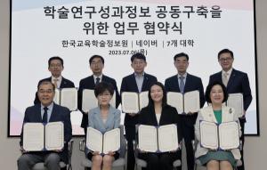 경북대, 네이버․KERIS와‘학술연구성과정보 공동구축’업무협약 체결
